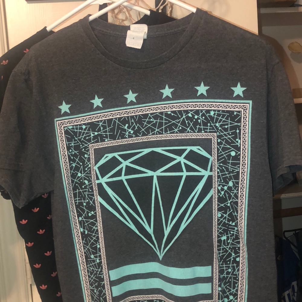 Blue diamond shirt